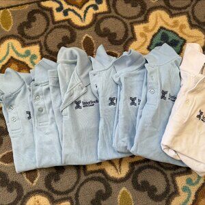 Interlochen polo shirts (6 light blue, 1 white)